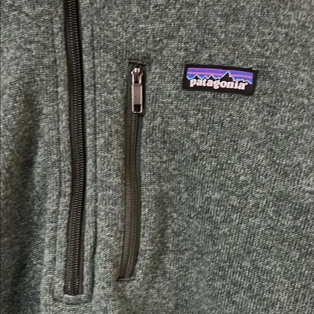 Patagonia Green Quarter-Zip Pullover - Picture 2 of 5